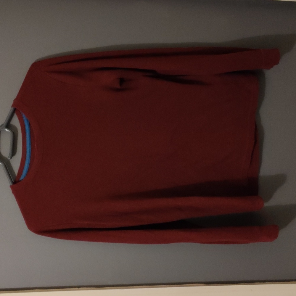 Burnt red long sleeve knit top xl